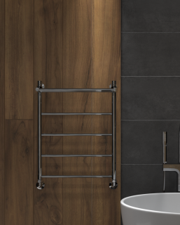 Полотенцесушитель водяной Indigo Line LLSHW70-60P с полкой 70x60 см хром